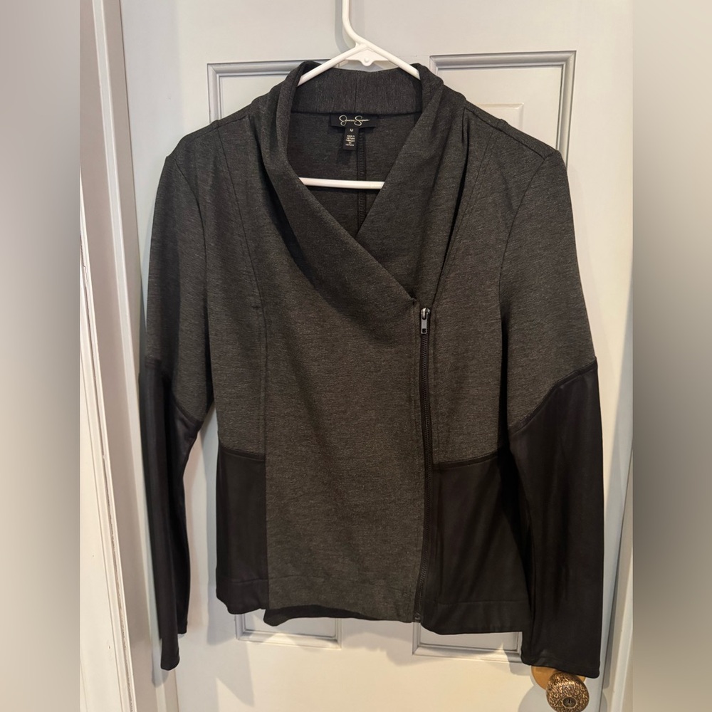 Jessica Simpson multi-fabric jacket. Size M